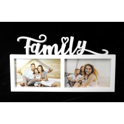 Rama foto Family divizata pentru 2 fotografii