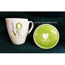 Mug heart with hat  Love inscriptioned+decorbox