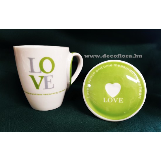 Mug heart with hat  Love inscriptioned+decorbox