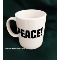 Mug inscriptioned HU in black&white box