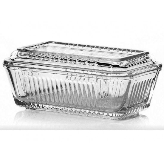 Vajtartó tetővel - üveg vajtartó - sajt tároló Vajtartó tetővel - üveg vajtartó - sajt tároló