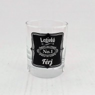 Whiskeys pohár "Legjobb férj" Whiskeys pohár "Legjobb férj"