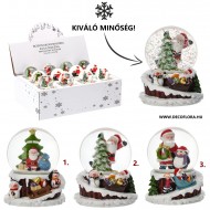 Snow globe "Sledding world" 68*68*90 mm 3 ass Snow globe "Sledding world" 68*68*90 mm 3 ass