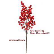 Piros bogyós ág 50 cm Piros bogyós ág 50 cm