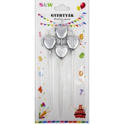 Luminare tort inima 14 cm