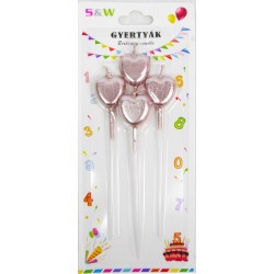 Luminare tort inima 14 cm