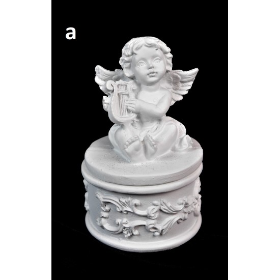 Musical angel on the box in 4 types 