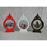 Winter lantern with LED lighting in 3 colors