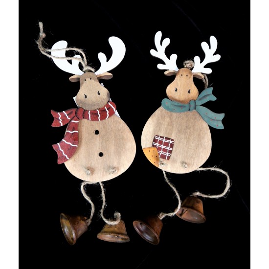 Christmas wooden hanging decoration 4 types