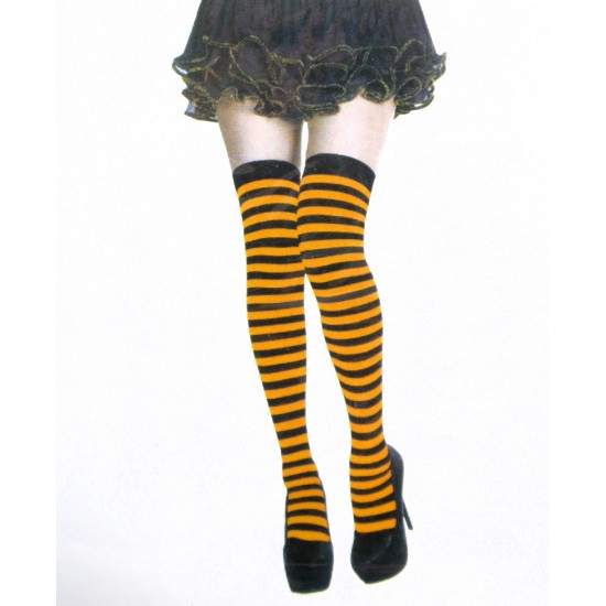 striped witch stockings