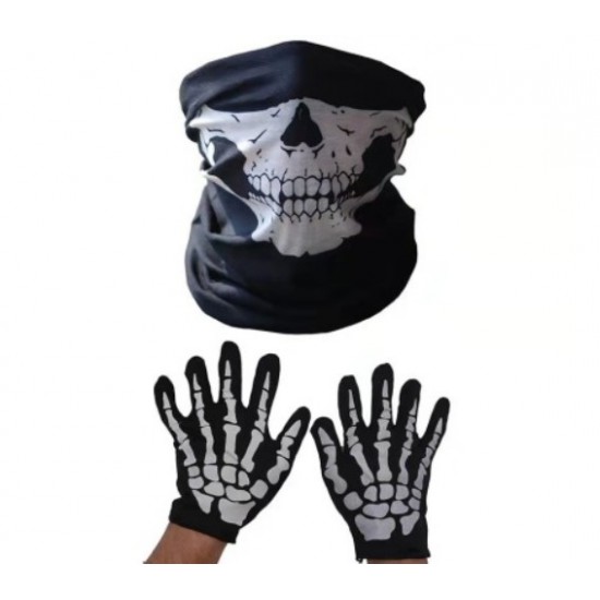 Skeleton gloves and mask