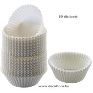 Muffinpapír szett*50 db FEHÉR 9 cm Muffinpapír szett*50 db FEHÉR 9 cm