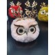 Fluffy owl in several colors