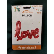 Fólia lufi Love felirat - óriás - 108*65,5 Fólia lufi Love felirat - óriás - 108*65,5