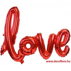 Fólia lufi Love felirat - óriás - 108*65,5