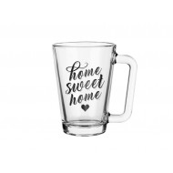 Glass Mug Home Sweet Home 250 ml Glass Mug Home Sweet Home 250 ml
