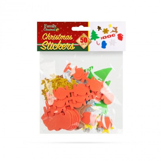 Christmas creative foam sticker set - 50 pcs / pack