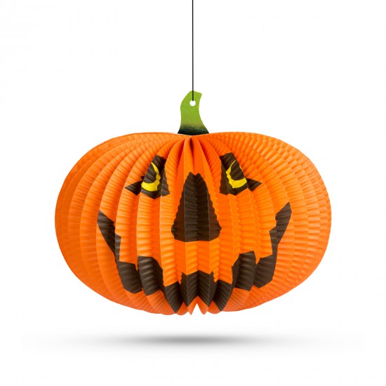 Halloween pumpkin lantern - can be hung - 26 cm