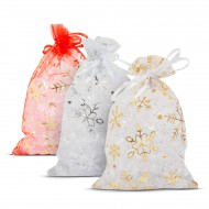 Pungi cadou din organza - 3 tipuri - 10 x 15 cm Pungi cadou din organza - 3 tipuri - 10 x 15 cm
