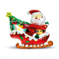 Christmas balloon - aluminum foil - Santa Claus - 62 x 67 cm Christmas balloon - aluminum foil - Santa Claus - 62 x 67 cm