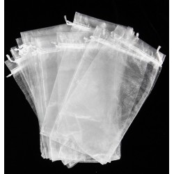  Geanta din organza alb