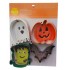 Set de forme pentru biscuiți de Halloween, 4 bucăți pe o foaie.