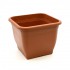 Műanyag szögletes virágcserép Italia Terra