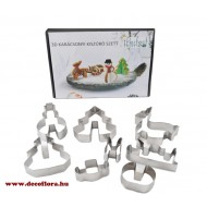 Sütikiszúró szett 3D 8db karácsonyi 13983 Sütikiszúró szett 3D 8db karácsonyi 13983