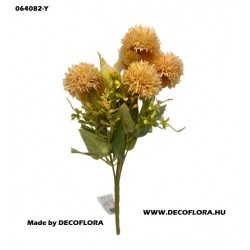 Krizantém csokor kiegészítőkkel - sárga