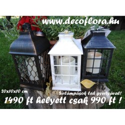 Lanterna Antic, cu lumânare electrică de 20 cm  Lanterna Antic, cu lumânare electrică de 20 cm