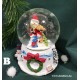 Snowing globe with music Winter World 80 mm/12cm 4 ass