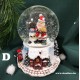 Snowing globe with music Winter World 80 mm/12cm 4 ass