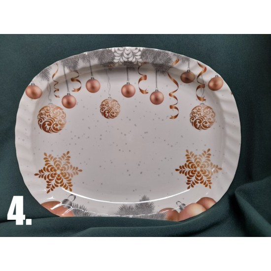 Christmas plate 28 cm 4 ass.