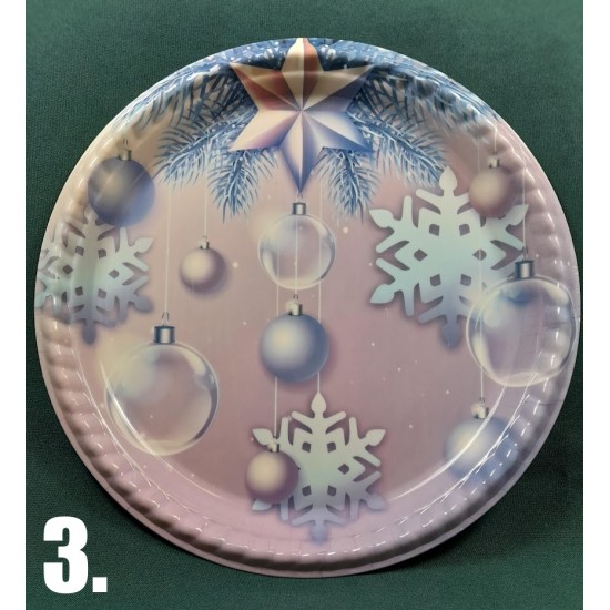 Christmas plate 28 cm 4 ass.