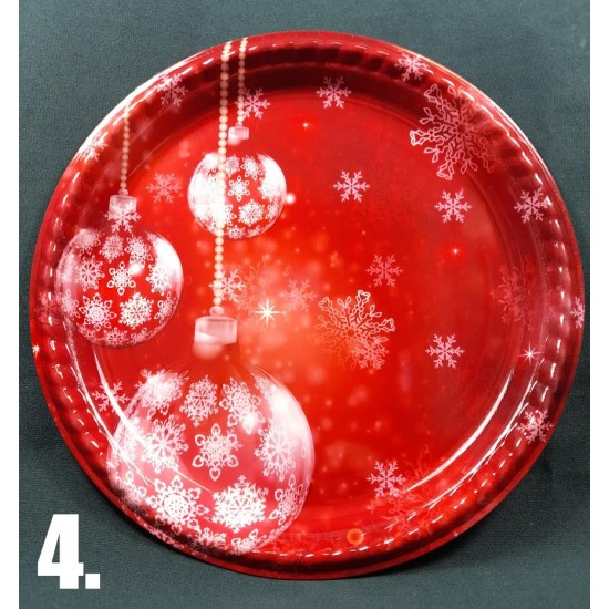 Christmas plate 28 cm 4 ass.