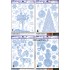  Window sticker Frost pattern 4 types 42*30 cm
