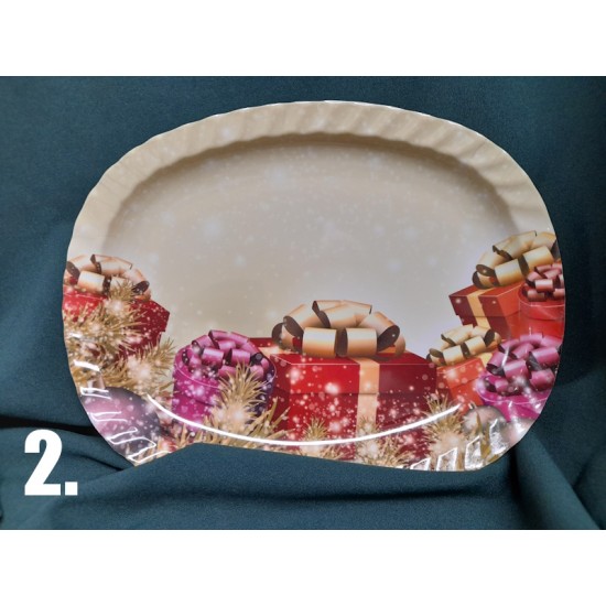 Christmas plate 28 cm 4 ass.