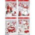  Window sticker Christmas deco 4 types 42*30 cm