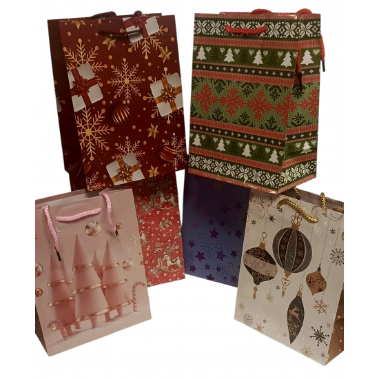 Punga de cadou Craciun marimea M - mediu -23x18x10