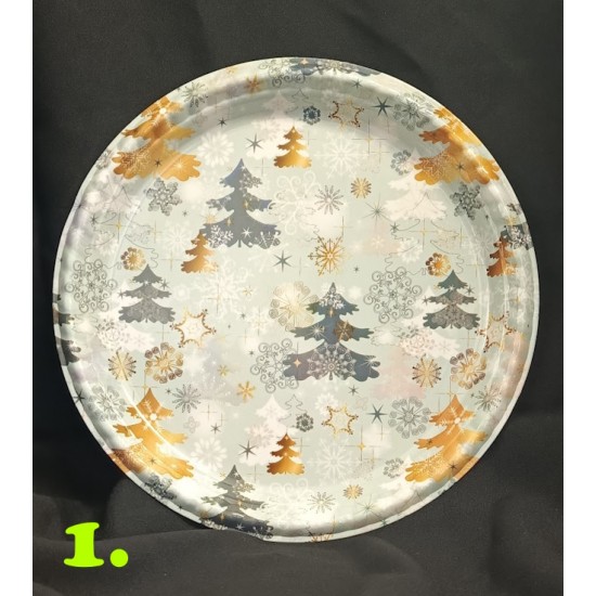 Christmas plate 28 cm 4 ass.