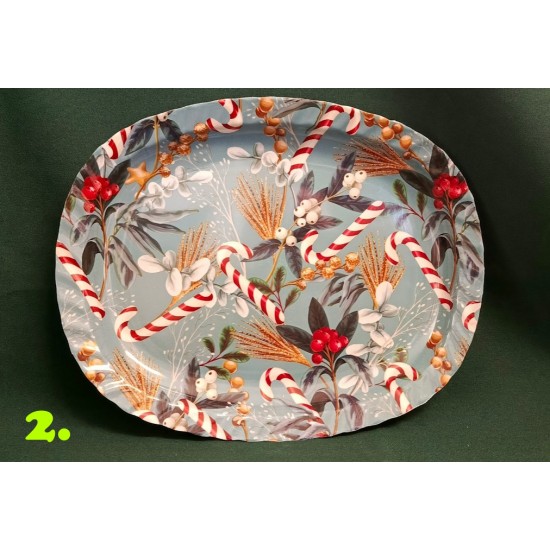 Christmas plate 28 cm 4 ass.