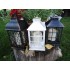  Lantern Antique, with electric candle 20 cm