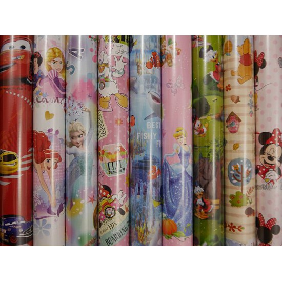 Decorated wrapping paper Disney 2 m* 0,7 m