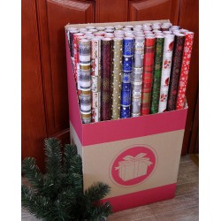 Decorated wrapping paper Christmas 2 m* 0,7 m