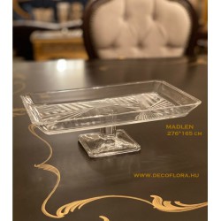 Footed service plate Crystaline Madlen 276*165