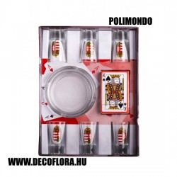 Póker szett címeres 27 cm