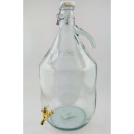 Demizson csappal 5 liter, fehér Demizson csappal 5 liter, fehér
