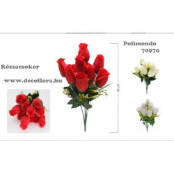 Rózsacsokor 10 fejes 43 cm