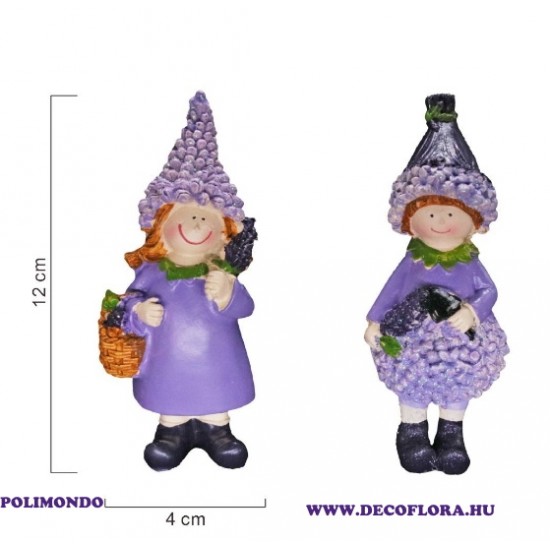 Pair of purple fairies 12*4 cm