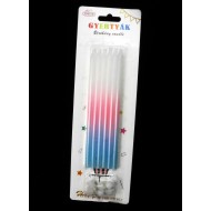 Szülinapi gyertya szett*6 - Szivárvány